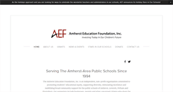 Desktop Screenshot of amhersteducationfoundation.org