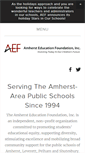 Mobile Screenshot of amhersteducationfoundation.org