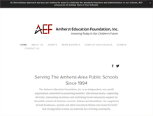 Tablet Screenshot of amhersteducationfoundation.org